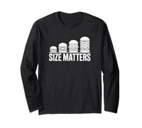 Size Matters Burger - Trabajador de Comida rápida Divertido Manga Larga