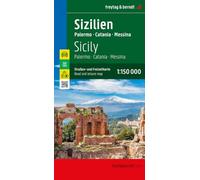 Sizilien, Straßen- und Freizeitkarte 1:150.000, freytag & berndt: Palermo - Catania - Messina, mit Infoguide, Top Tips: AK 0618: Road and Leisure Map (Auto karte)