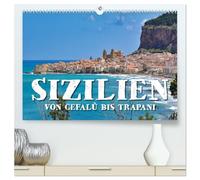Sizilien - von Cefalù bis Trapani (hochwertiger Premium Wandkalender 2026 DIN A2 quer), Kunstdruck in Hochglanz: Eine Entdeckungsreise im Westen ... Das Tal der Tempel bis Segesta und Trapani.