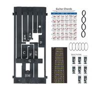 Sizoriruk de aprendizaje de acordes de guitarra para principiantes, para tocar la guitarra, ayuda para cantar, herramienta de acordes, asistente de escala, color negro