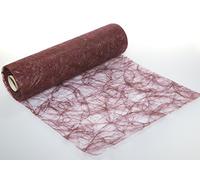 Sizoweb Camino de mesa de 25 metros, rollo de papel para decoración para diferentes ocasiones como Pascua, Navidad, boda o bautismo (color burdeos, dimensiones: 30 cm x 25 m, muy resistente, lavable)