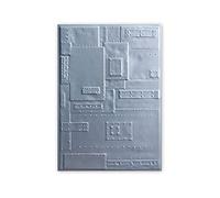 Sizzix 3-D Texture Fades Troquel Carpeta de grabado Fundición