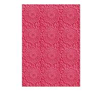 Sizzix 3-D Textured Impressions Embossing Folder Crochet Mandala de Eileen Hull | 665915 |Capítulo 2 2022