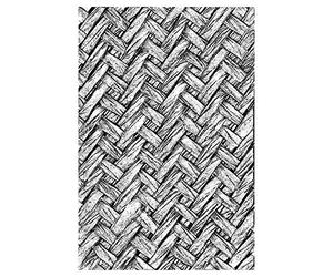 Sizzix 664759 Carpeta de relieve 3D Texture Fades entrelazada por Tim Holtz talla única