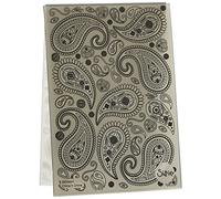 Sizzix 664796-Carpeta en Relieve con Textura 3D, diseño de Cachemira de Georgie Evans, Papel Acrílico, Multicolor, Talla única