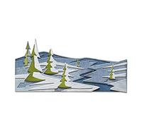 Sizzix 664971 Thinlits-Juego de Troqueles (6 Unidades), diseño de Paisaje de Nieve Cutting Dies, Snowscape, Colorice, Talla única
