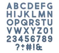 Sizzix 665205 Thinlits Troquel alfanumérico Bold por Tim Holtz (80 unidades)