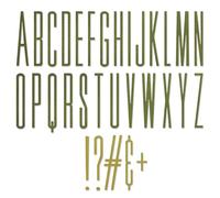 Sizzix 665206 Thinlits Troquel alfanumérico elástico Superior por Tim Holtz 31 Unidades Cutting Dies, Multicolor, Talla única