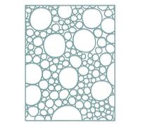 Sizzix 665211 Troquel Thinlits diseño de burbujas de Tim Holtz talla única