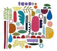 Sizzix Die Set 43PK Elements by Juego de Troqueles Thinlits, Paquete de 43 Elementos Abstractos de Tim Holtz, 666280, Plástico Papel, Multi-Colour, One Size