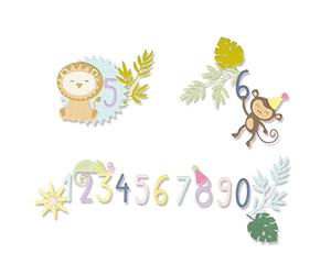 Sizzix Die Set by Chapter Juego de Troqueles Thinlits 11PK Jungle Fun de Lisa Jones | 665889 |Capítulo 2 2022, Plástico Papel, Multicolor, One Size