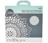 Sizzix Effectz Decorative Foil 664567, Metallic Transfer 6" x 6" 10 Silver Sheets 664567-Hojas papel de aluminio (15,2 x 15,2 cm, hojas plateadas), Metal, un color, un tamaño