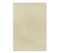 Sizzix Embossing Folder-Lace by Eileen Hull-Carpeta de Grabado en Relieve 3D, Gris, 6