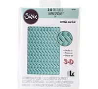 Sizzix Ellison Europe Tejido por Lynda Kanase 3D Tief - Plantilla para Estampados, Multicolor