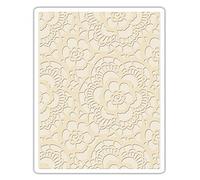 Sizzix Embossing Folder 661824, Lace, Multi, One Size TFEF-Encaje de Tim Holtz, Polipropileno, 17.5 x 12.4 x 0.5 cm