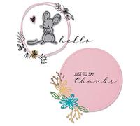 Sizzix Framelits 665175 - Juego de troqueles (8 unidades, con sellos Hello Mouse, por Lisa Jones)