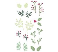 Sizzix Framelits Juego de troqueles Happy Holly Days #2 de Catherine Pooler