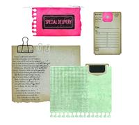Sizzix Juego de sellos transparentes con troqueles Framelits, combinaciones creativas de 49 & Market, 10 sellos de goma y 10 troqueles de corte