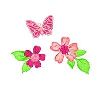 Sizzix Juego de sellos transparentes con troqueles Framelits, ramitas dulces de 49 & Market, 19 sellos de goma y 9 troqueles de corte