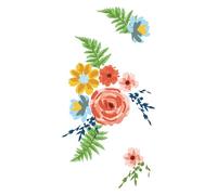 Sizzix Juego de sellos transparentes en capas, estampado floral, multicolor, talla única