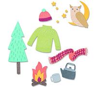 Sizzix Juego de Troqueles Thinlits, Paquete de 12, Cozy Woodland por Jennifer Ogborn | 665943 | Capítulo 3 2022, Multicolor, One Size