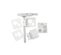 Sizzix Kit de inicio de impresión y patrón, accesorio de herramienta de plantilla y sello Catherine Pooler