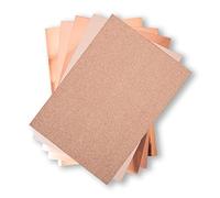 Sizzix, Oro rosa, Surfacez-Superficie-Cartulina Colección Opulenta 664534, 50 Hojas, Pergamino, Talla única