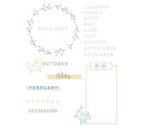 Sizzix sellos transparentes 35PK de Lisa Jones, 665498