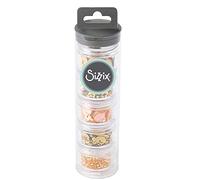 Sizzix Sequins & Beads, Gold, 5 Pack Lentejuelas y cuentas 663864, Oro, 5 Pzas, Talla única, 5