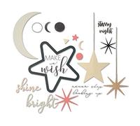 Sizzix Set de Troqueles Framelits 9 pzas con Sellos 664480 Pide un deseo de Sophie Guilar