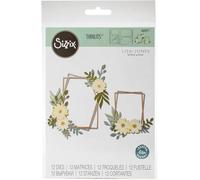 Sizzix Set de Troqueles Framelits 13 pzas con Sellos 663861, Elementos Tropicales detallados de Sophie Guilar, Multicolor, Talla única