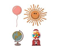 Sizzix Set de Troqueles Thinlits 8 pzas 663868 Juego de círculos by Tim Holtz, Multicolor, Talla única