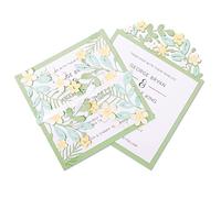 Sizzix Set de Troqueles Thinlits 9 pzas 664395 Bordes floreales #2, multicolor, Talla única