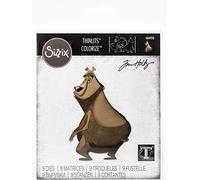 Sizzix Set de Troqueles Thinlits 9 pzas 664410 Teodoro, Colorize by Tim Holtz, Multicolor, Talla única