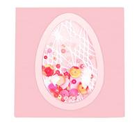 Sizzix Shaker Domes 664336, Egg/Balloon, 7.6 x 5.1 cm (2" x 3"), 6 Pack Cúpulas Dimensionales, Huevo/Globo, 6 Pzas, Talla Única, Transparente