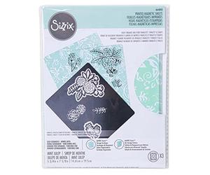 Sizzix Storage Hojas magnéticas impresas 5 3/4" x 7 5/8" Paquete de 3, 664893