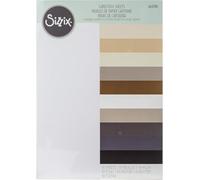 Sizzix Surfacez-Fabricación de Hojas de cartulina Esenciales 60PK (10 Colores neutros), Papel, Neutrals, Talla única