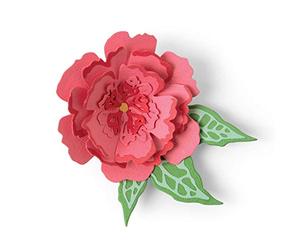 Sizzix Thinlits 665188-Juego de Troqueles (10 Unidades), diseño de Flores, Papel Plástico, Multicolor, Talla única