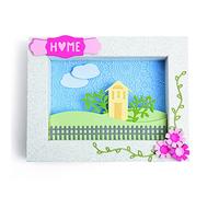Sizzix Thinlits Die Set 3PK Shadow Box Frames #2 de Eileen Hull | 665939 |Capítulo 2 2022, Plástico Papel, Multicolor, One Size