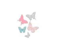 Sizzix Thinlits Mariposas Juego de Troqueles Metálicos Finos para Detallados en Papel y Tarjetería - 5 Piezas