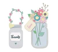 Sizzix 665079 Thinlits Troquel de flores de Lisa Jones 17 unidades