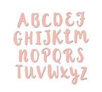 Sizzix Thinlits Troqueles 26PK Abecedario en mayúsculas en caligrafía de pincel
