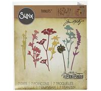 Sizzix Troquel, Wildflowers by Tim Holtz, Juego de troquelado, multicolor (7 unidades)