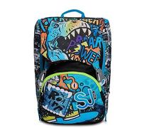 SJ Gang Mochila Expandible por medio de cremallera lateral BIG SJ GANG FLIP 3D DE SJ BOY, Turquesa - Mochila de Negocio, Diario, Viaje, Escolares, para hombres, mujeres, adolescentes - Maxi Capacidad