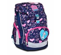 SJ GANG Mochila, UPDOWN SOFT HEARTLY MIX Mochila ergonómica ecológica, para niños de 1er grado - Para la escuela, el deporte, el tiempo libre, sistema de ajuste de las correas de hombro