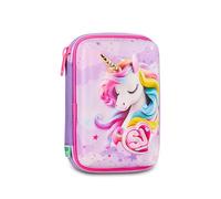 SJ GANG STYLE JAM GANG Estuche escolar Speed Pad + Fable Journey, rosa, portalápices mono compartimento con placas extraíbles, completo de bolígrafos, lápices, colores, accesorios mochila, escuela
