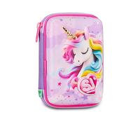 SJ Gang Style Jam Gang Estuche Escolar Speed Pad + Fable Journey, Rosa, portalápices Mono Compartimento con Placas extraíbles, Completo de bolígrafos, lápices, Colores, Accesorios Mochila, Escuela