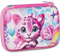 SJ GANG STYLE JAM GANG Estuche Escuela Speed Pad 3D HEART BUDDY GIRL, Rosa