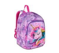 SJ GANG STYLE JAM GANG Mochila escolar Advanced, Fucsia, Maxi Alas Extraíbles, Doble Compartimento y Bolsillo para Cantimplora, 29 L, Mochila Escuela Primaria, Mochila Niña