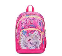 SJ Gang Style Jam Gang Mochila Escolar Advanced, Rosa, Unicorn LED, Mochila Doble Compartimento con Bolsillo para PC o Tableta, Bolsillo Porta Botella y Organizador, Mochila Escolar Primaria, Mochila